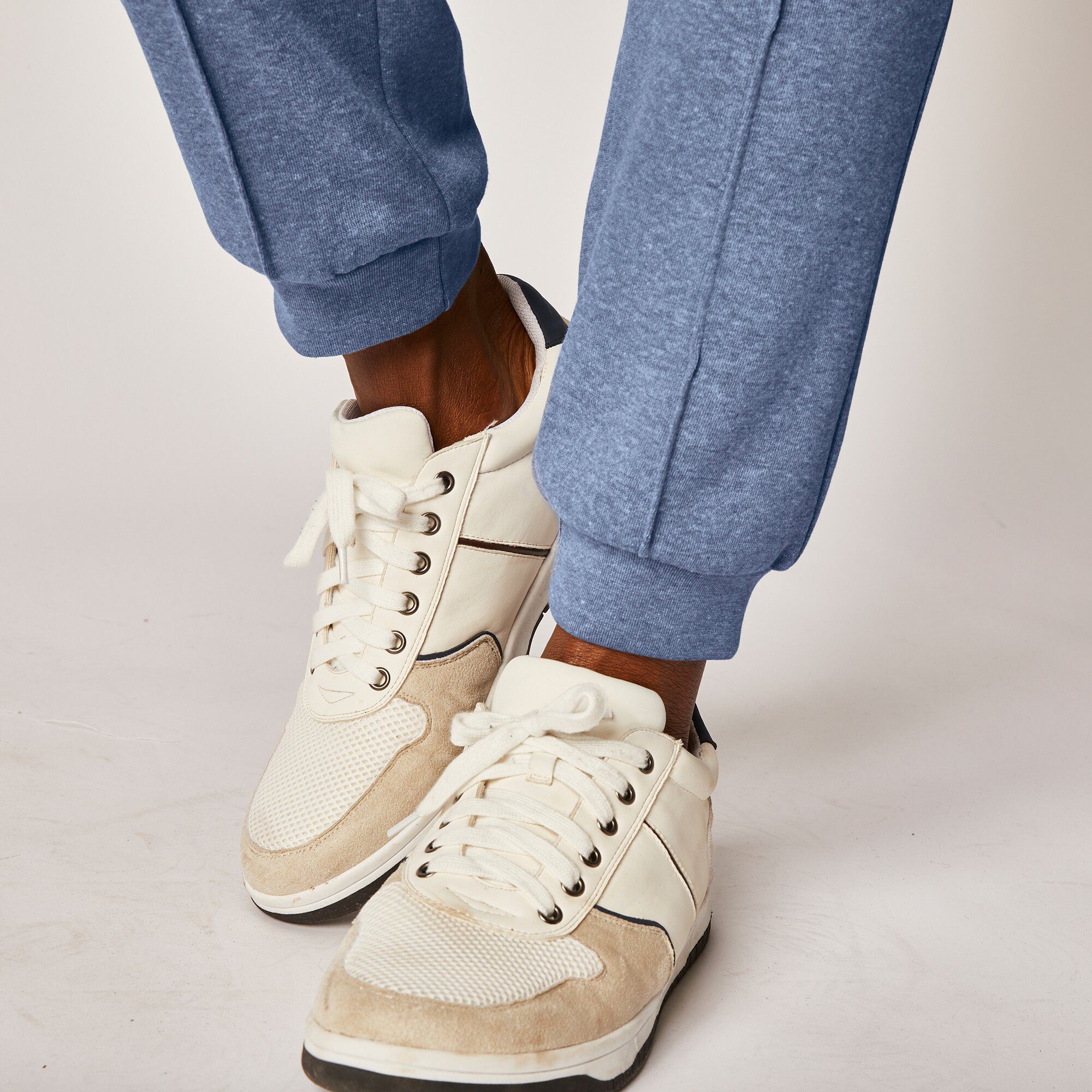 Pantalon loisirs molleton, bas resserrés