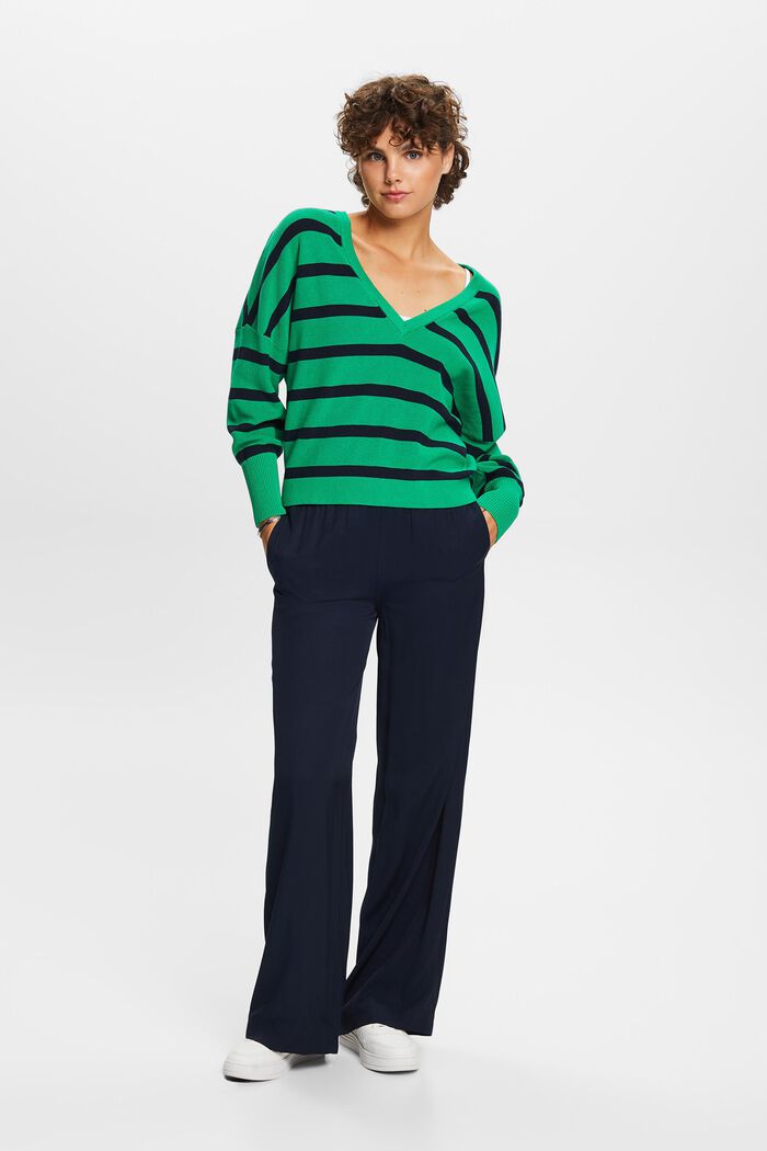 Pullover mit Fledermausärmeln, 100 % Baumwolle