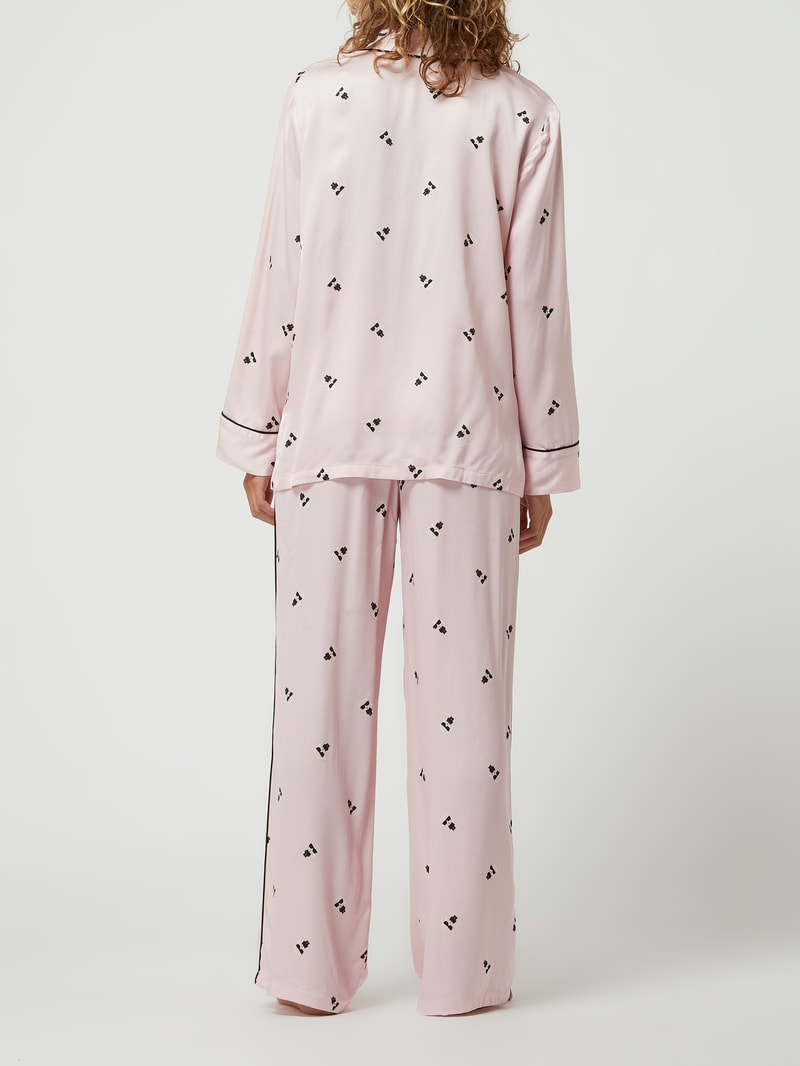 Pyjama aus Viskose in hellrosa