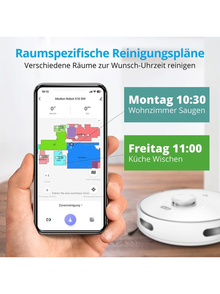 Medion Saugroboter MD 11782 in weiß günstig kaufen onesize