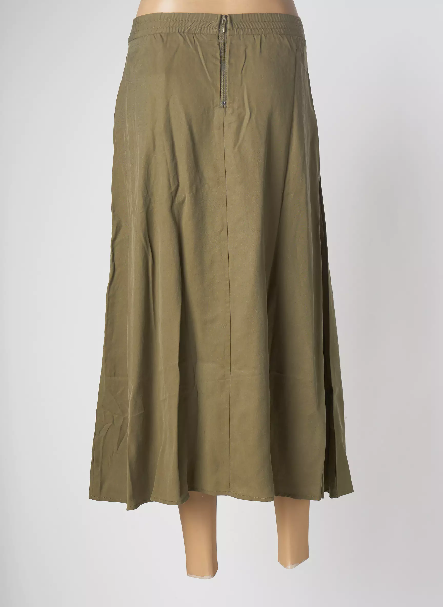 Object Jupes Mi Longues Femme couleur vert