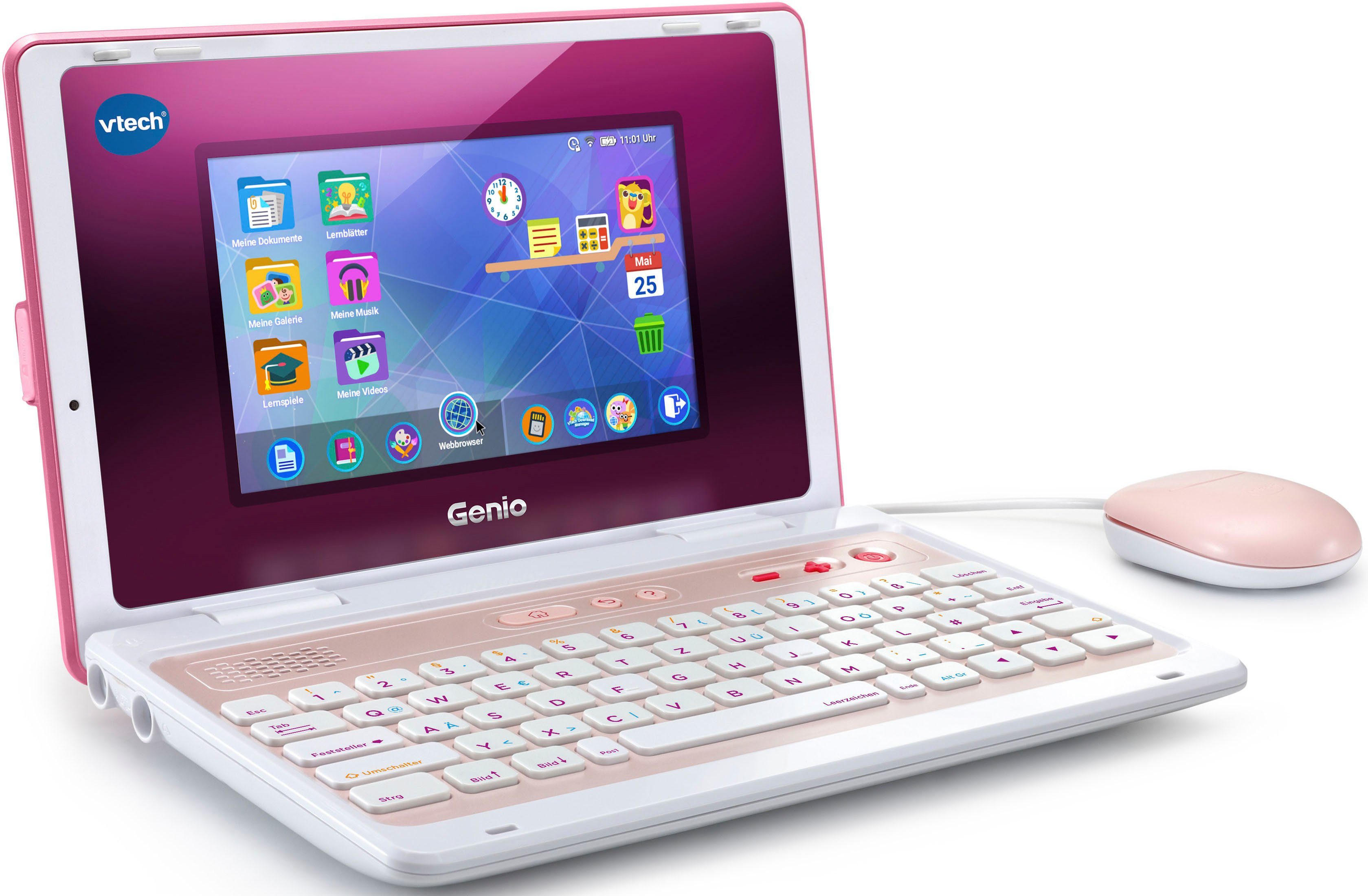 Vtech® Kindercomputer School & Go, Genio Lernlaptop XL pink