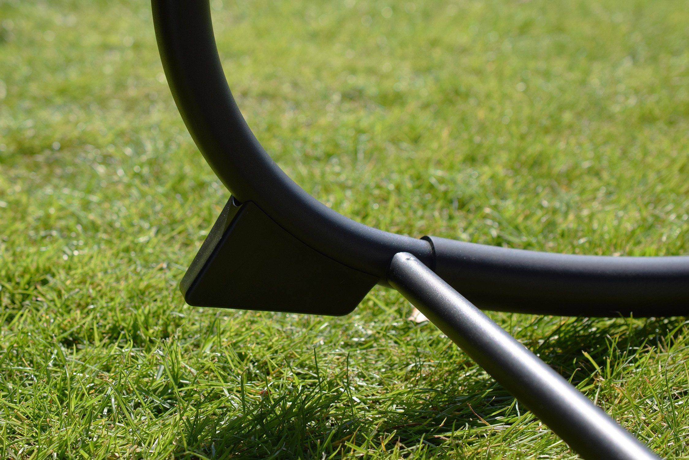 CHILLROI Gartenliege Gartenliege Schaukelliege schwarz, 1 Stück, 1-tlg, mit Kopfkissen