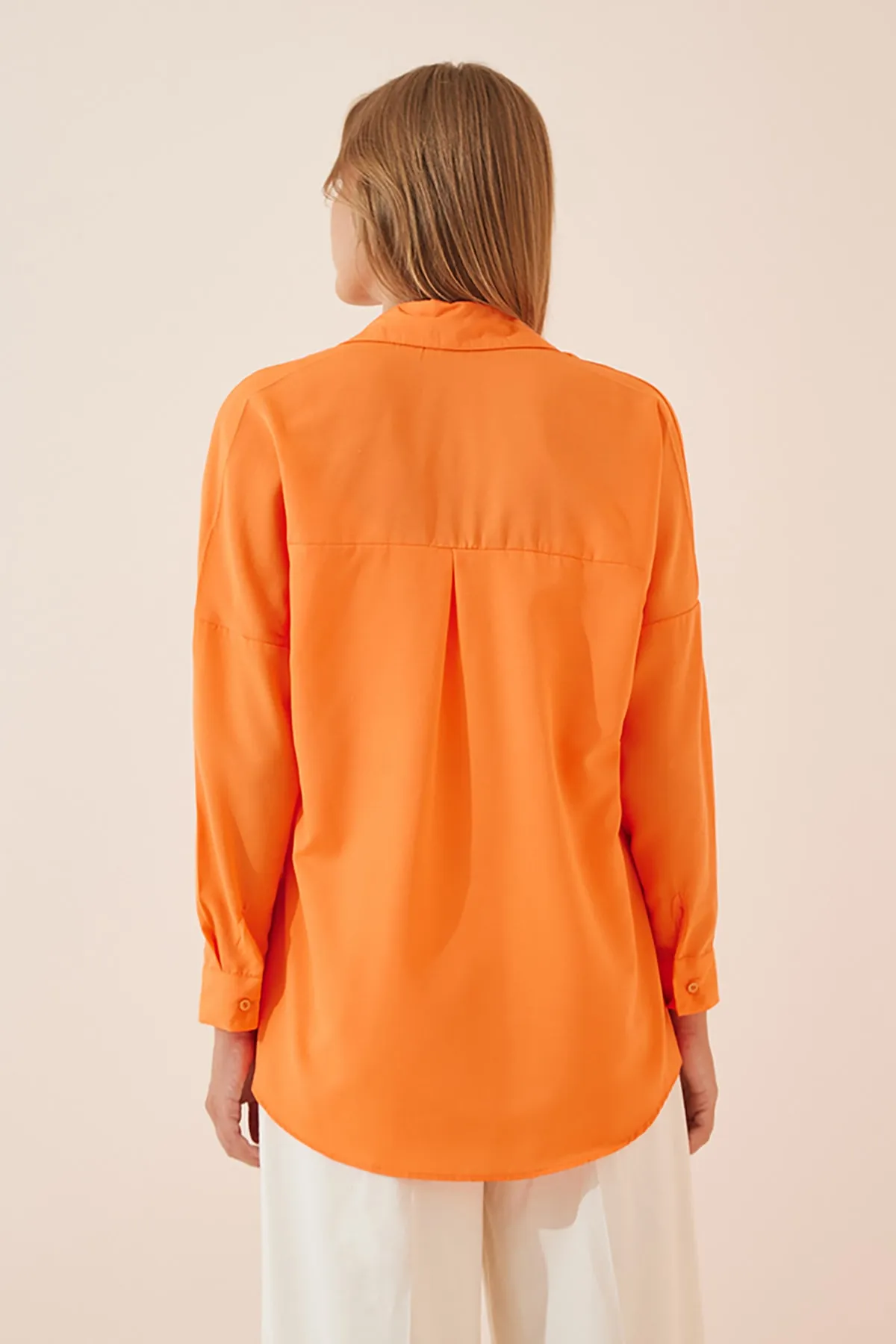 Happiness İstanbul  Hemd - Orange - Oversized
