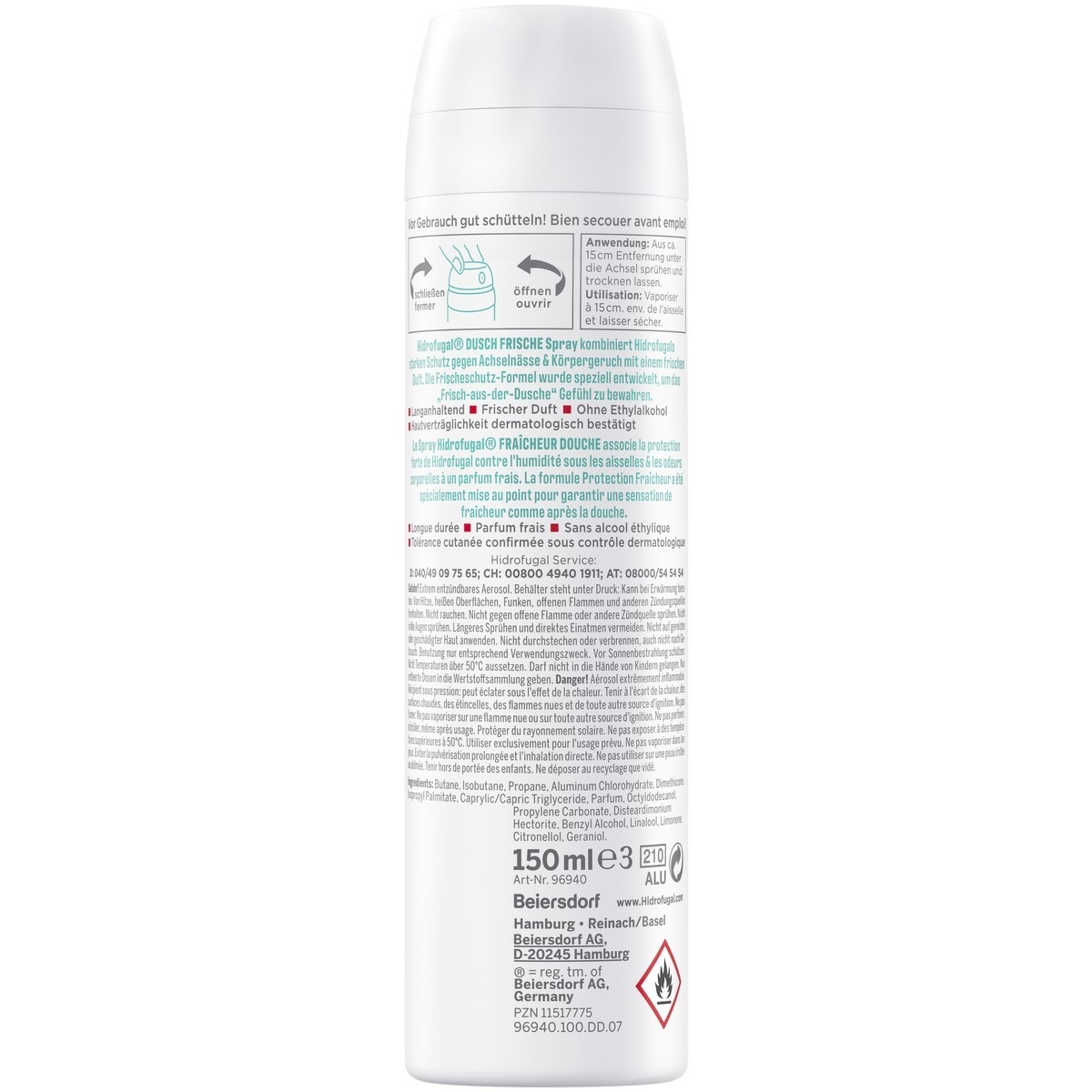 Dusch-Frische Anti-Transpirant Spray