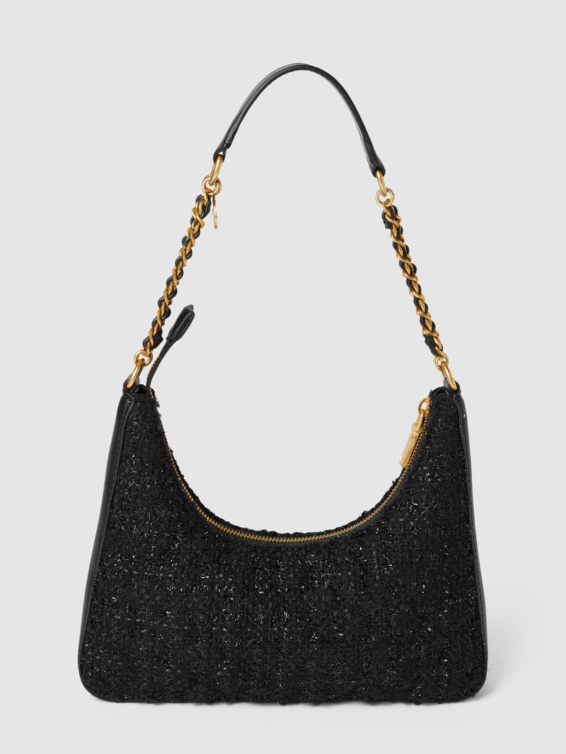 Schultertasche mit Strukturmuster Modell 'GIULLY' in schwarz