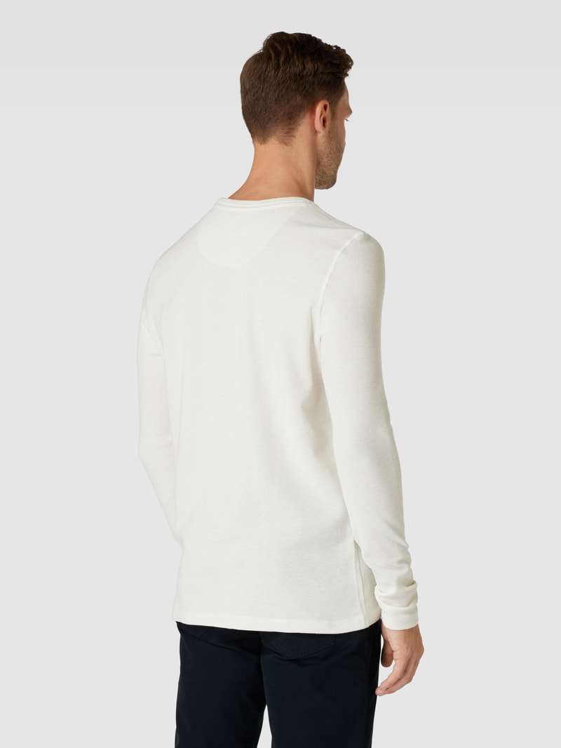 Longsleeve mit Label-Print in offwhite