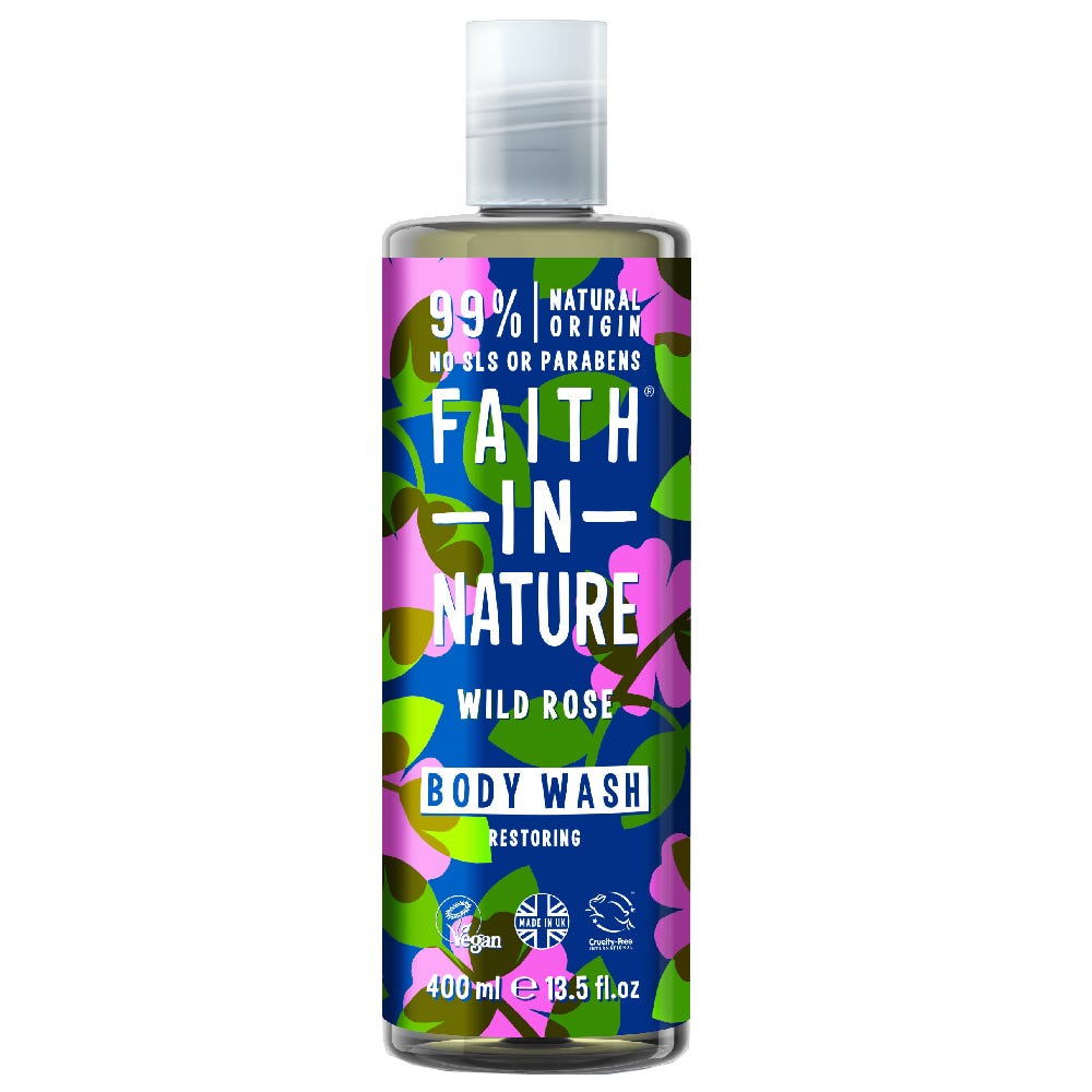 Faith in Nature Wild Rose Body Wash 400 ml