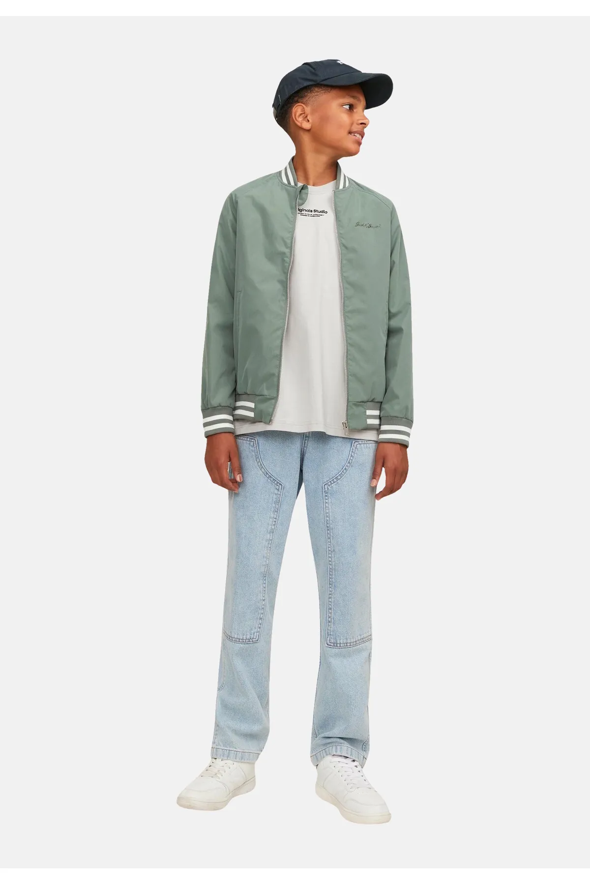 Jack & Jones  T-Shirt VESTERBRO Langarmshirt mit 3-D-Print