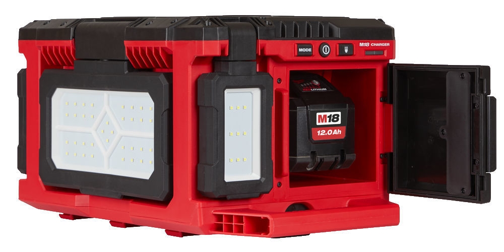 Milwaukee 4933478120 M18 POALC PackOut områdeslampa/laddare 18V exkl. batterier och laddare
