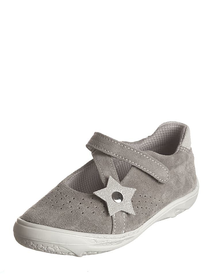 Richter Shoes Leder-Ballerinas in Grau günstig kaufen 27