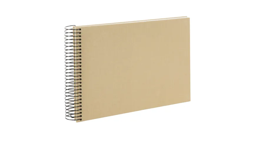 goldbuch Spiralalbum Bella Vista Beige 24x17 cm mit 40 weiße Seiten