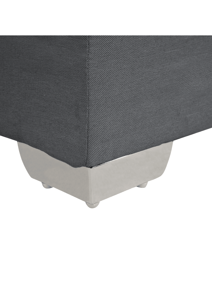 Beliani Doppelbett ADMIRAL in Grau/Silber - (W) 170 x (H) 90 x (L) 210 cm günstig kaufen onesize