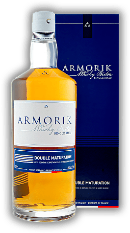 Armorik Double Maturation Single Malt Whisky de Bretagne Armorik Double Maturation Single Malt Whisky de Bretagne Der erste Single Malt Whisky aus der Bretagne. 0,7	 Liter - Vol 46%