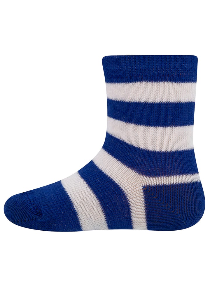 ewers 2er-Set Socken 3er Pack Dino/Ringel in surf blue-ocker hellsilber mel günstig kaufen