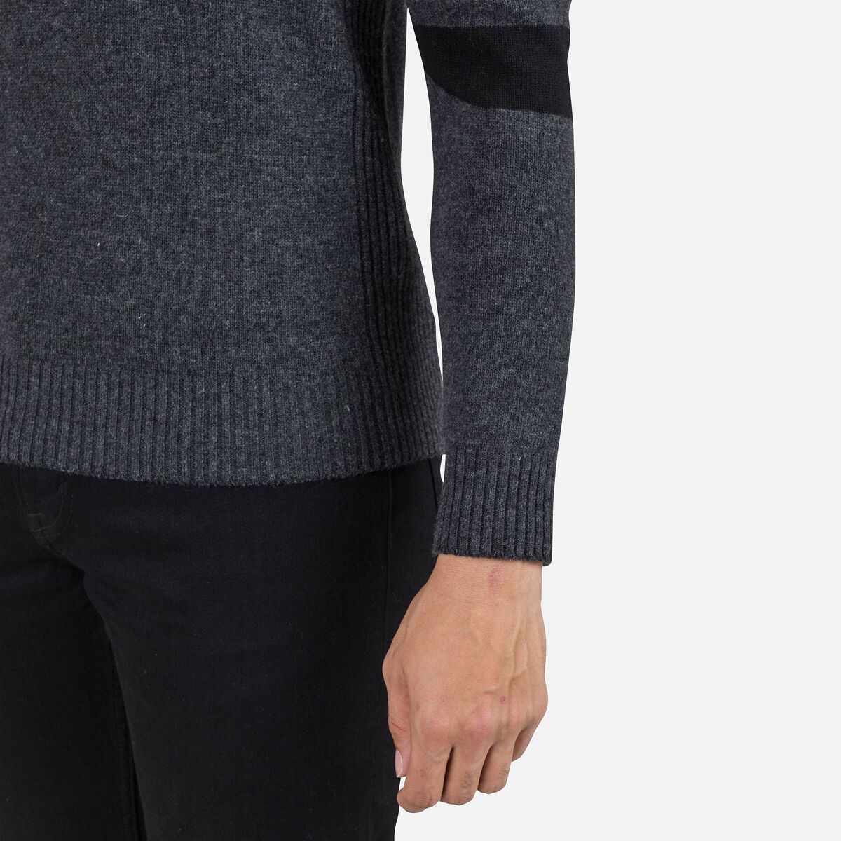 Herrenstrickpullover mit halblangem Reißverschluss Signature