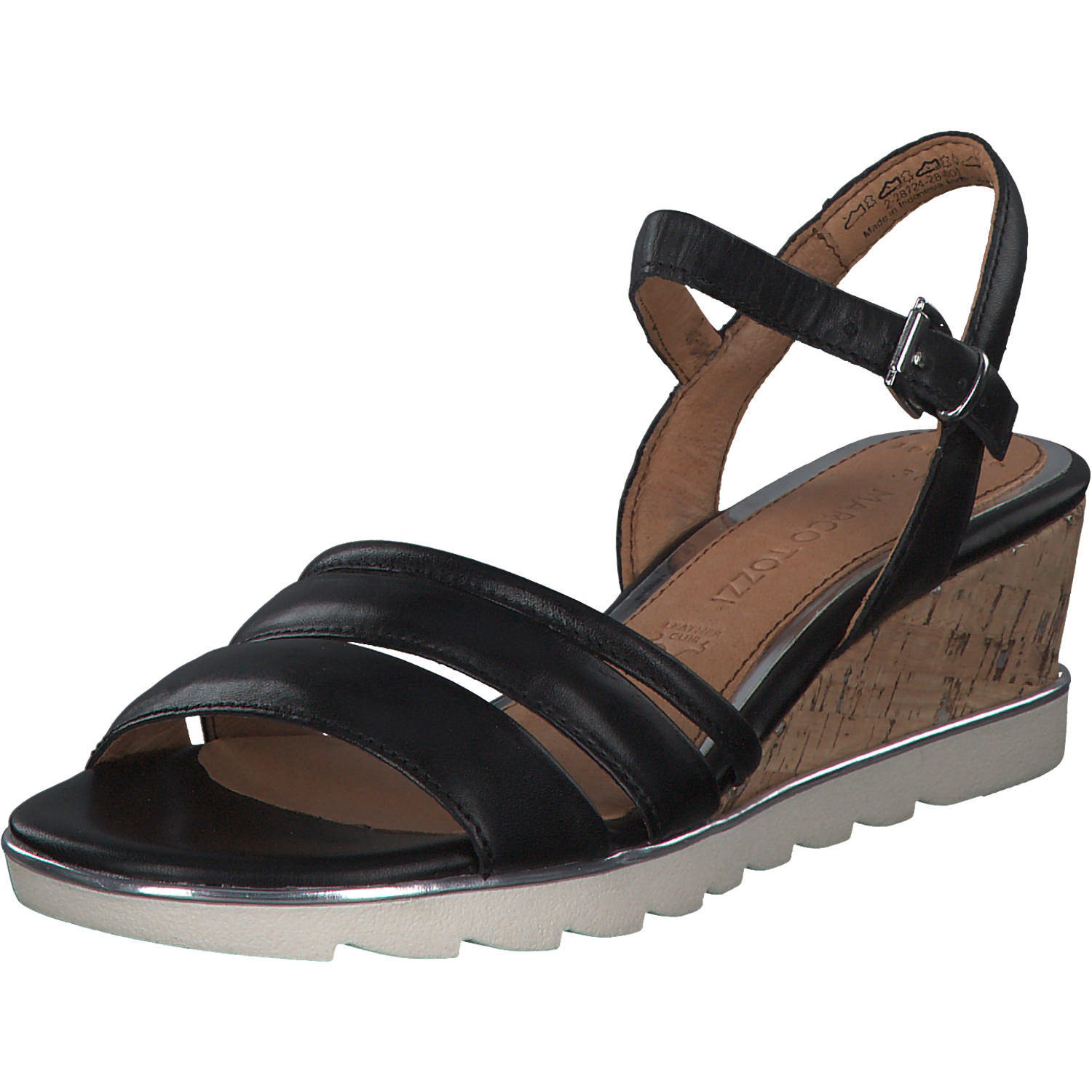 Marco Tozzi 28724, Keilsandaletten, Damen, Schwarz