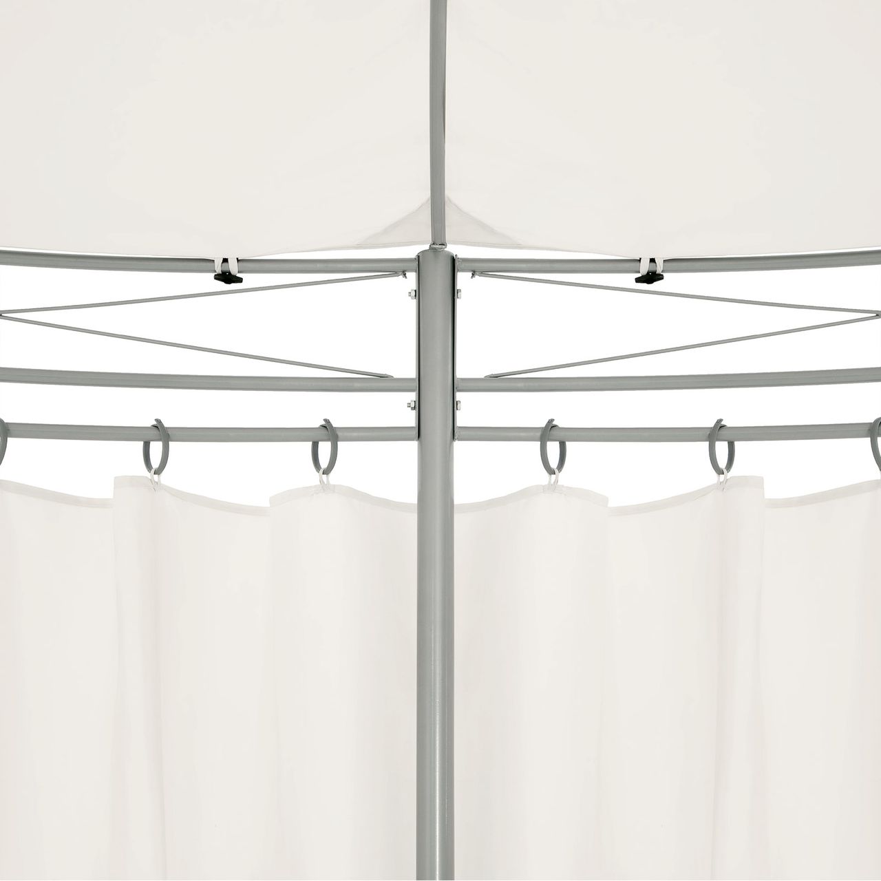 Casaria Pavillon Toscana Rund NEU, (HxØ) 2,74x3,5m, beige