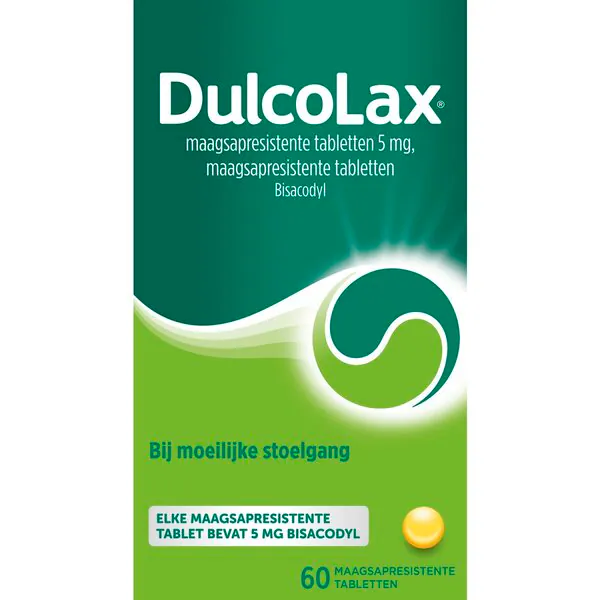 Dulcolax 5mg Tabletten Geneesmiddel - 60 stuks