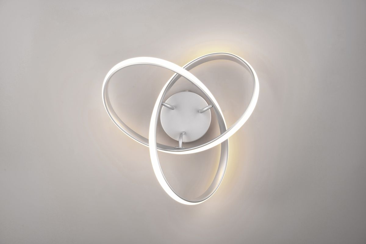 Reality Leuchten LED Deckenlampe MEO Grau