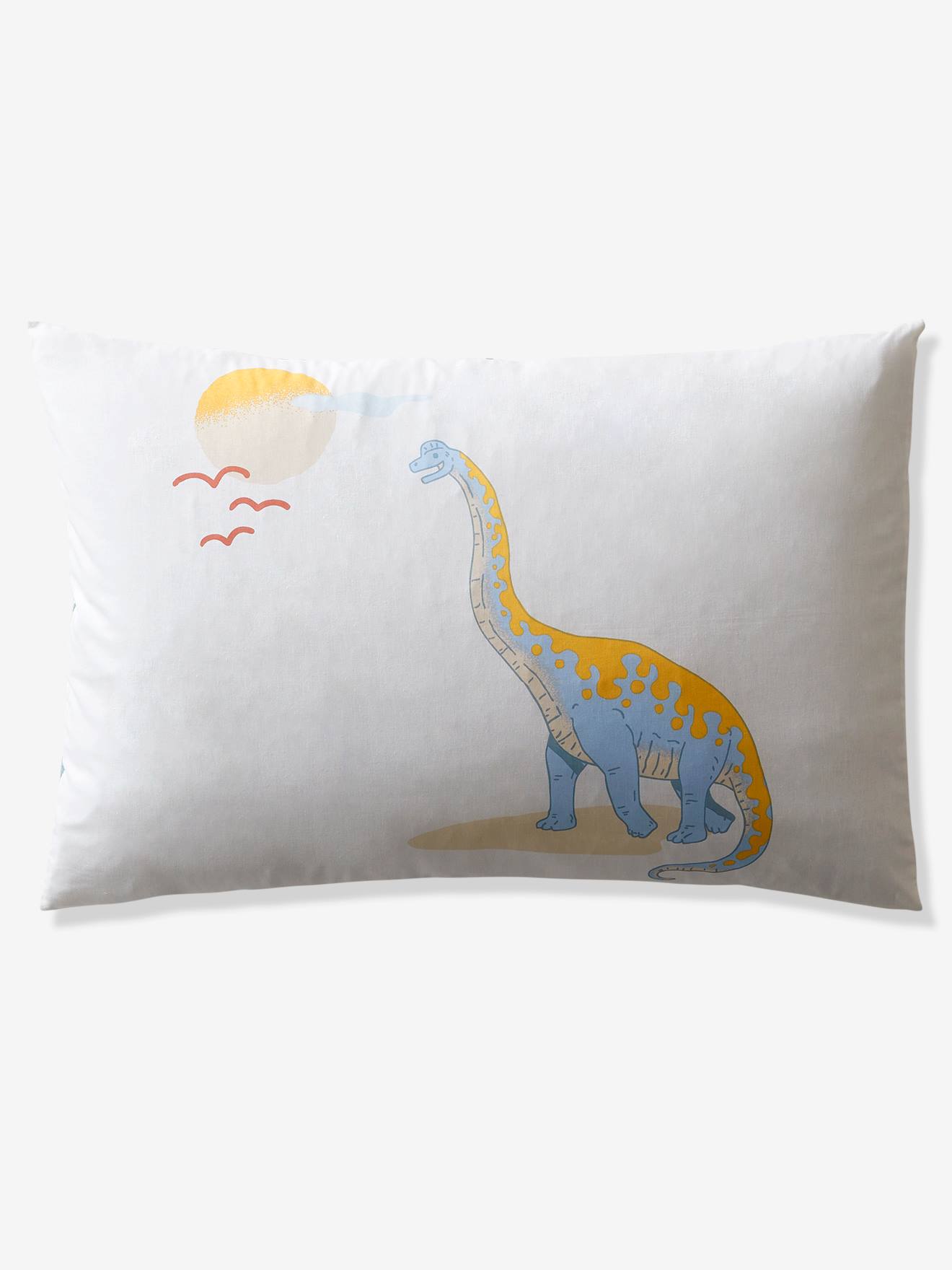 Vertbaudet Kinder Bettwäsche-Set JURASSIC CAMP Oeko-Tex - weiß bedruckt