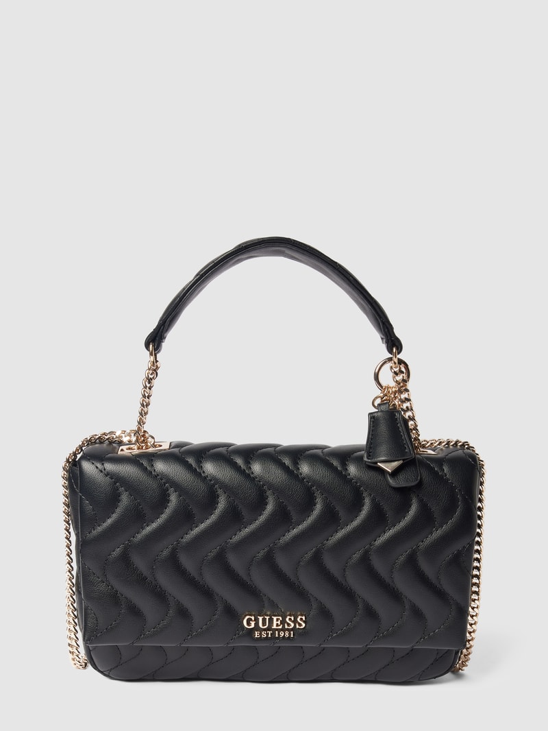 Handtasche mit Strukturmuster Modell 'ECO' in schwarz