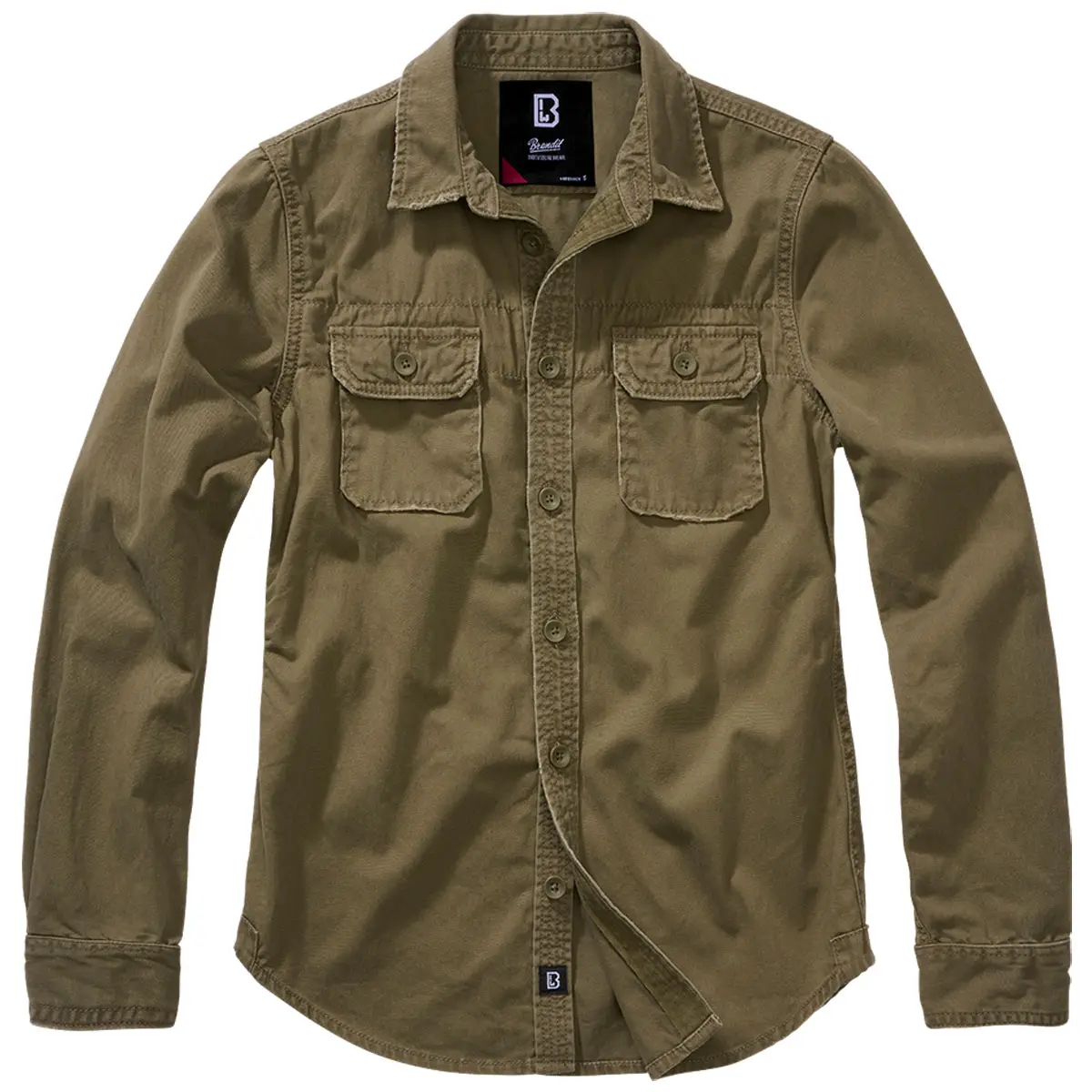 Ladies Vintage Shirt langarm oliv