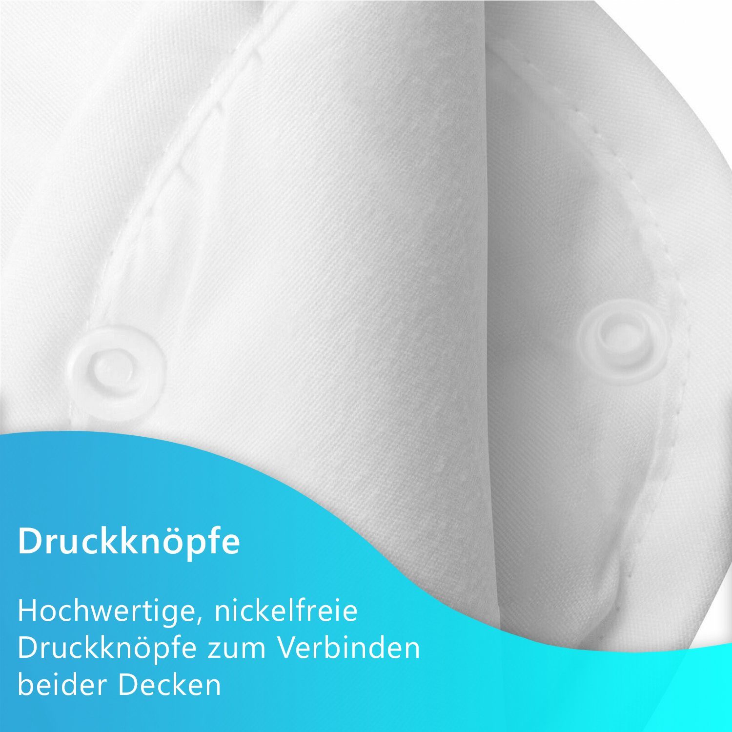 4-Jahreszeitenbett, NYVI 4-Jahreszeiten Bettdecke AllYearComfy 135x200 cm 500g / 700g, NYVI, Füllung: Polyester Hohlfaser, Bezug: Polyester Mikrofaser, 4-Jahreszeitenbett Steppbett Steppdecke Vierjahreszeiten Bettdecke