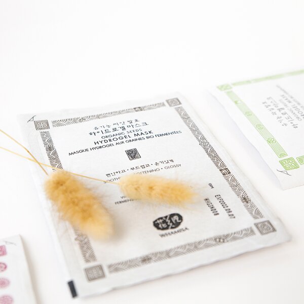 WHAMISA Organic Seeds Hydrogel Facial Mask Gesichtsmaske