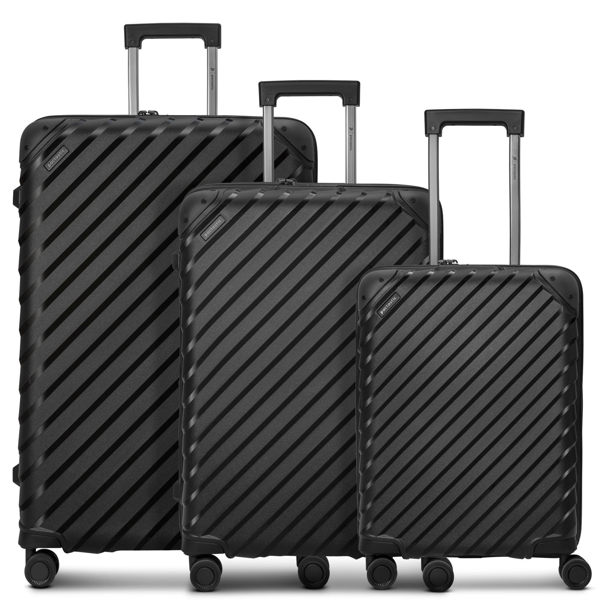 Pactastic Trolleyset Collection 03, 4 Rollen, (3-teilig, 3 tlg), Polypropylen