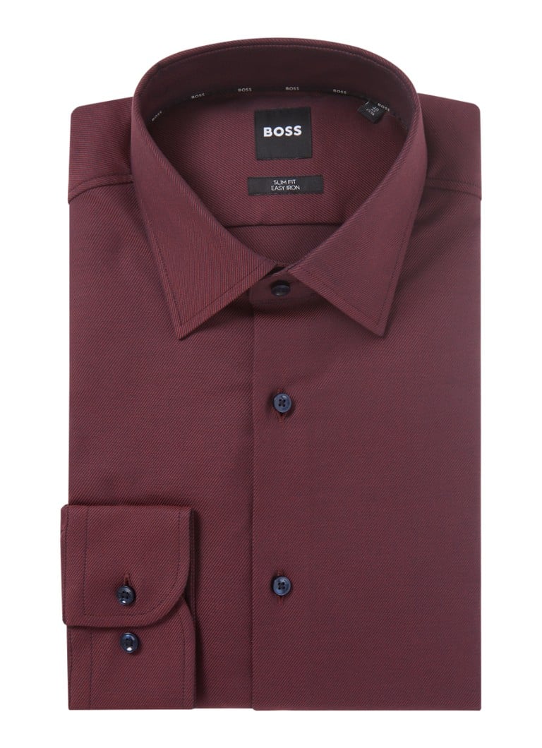 HUGO BOSS Slim fit krekls ar mikrorakstu