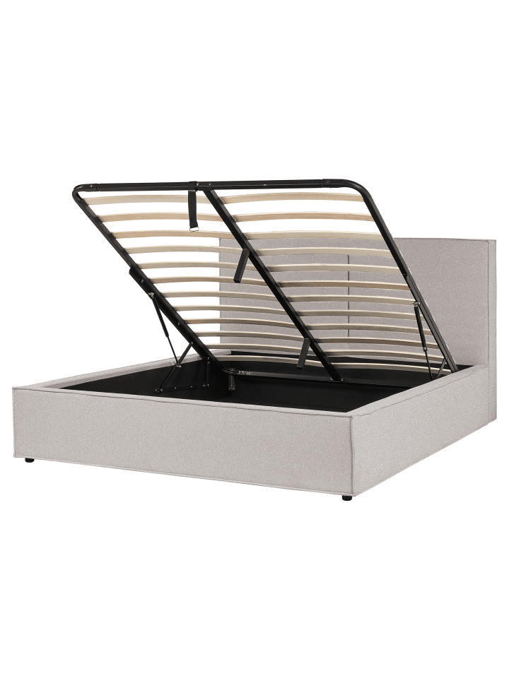 Beliani Doppelbett MOISSAC in Grau/Schwarz - (W) 177 x (H) 108 x (L) 224 cm günstig kaufen onesize
