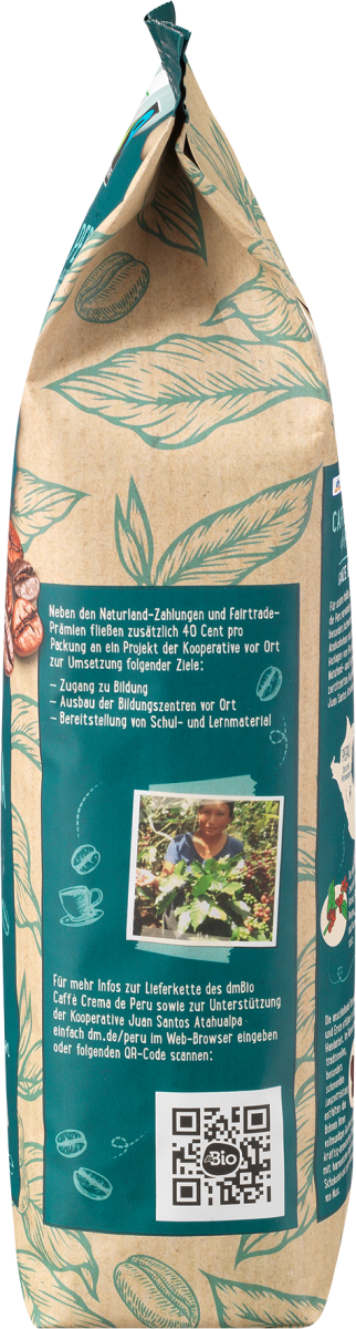 Caffè Crema de Peru, ganze Bohne, 500 g