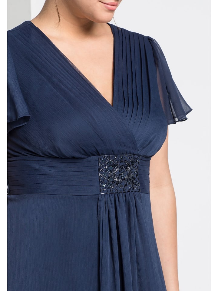 sheego Abendkleid in marine günstig kaufen