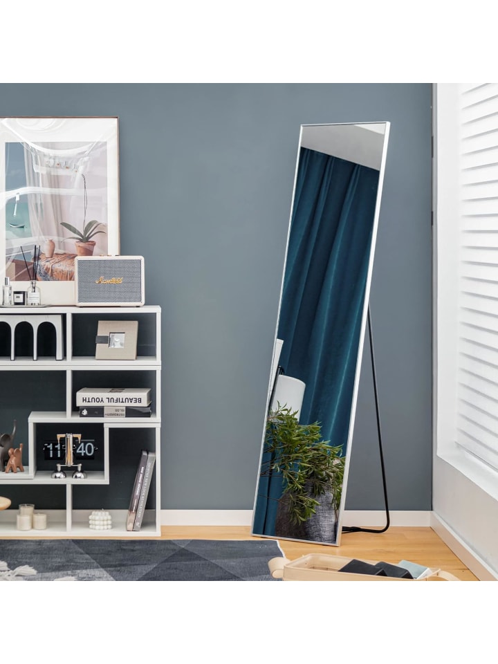 COSTWAY Ganzkörperspiegel 160x40cm in Silber günstig kaufen onesize