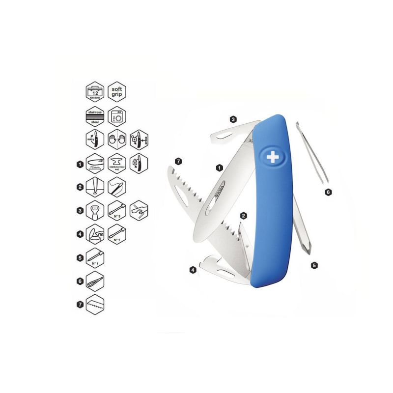 Swiza J06 Junior Blue, Schweizer Taschenmesser made in Swiss
