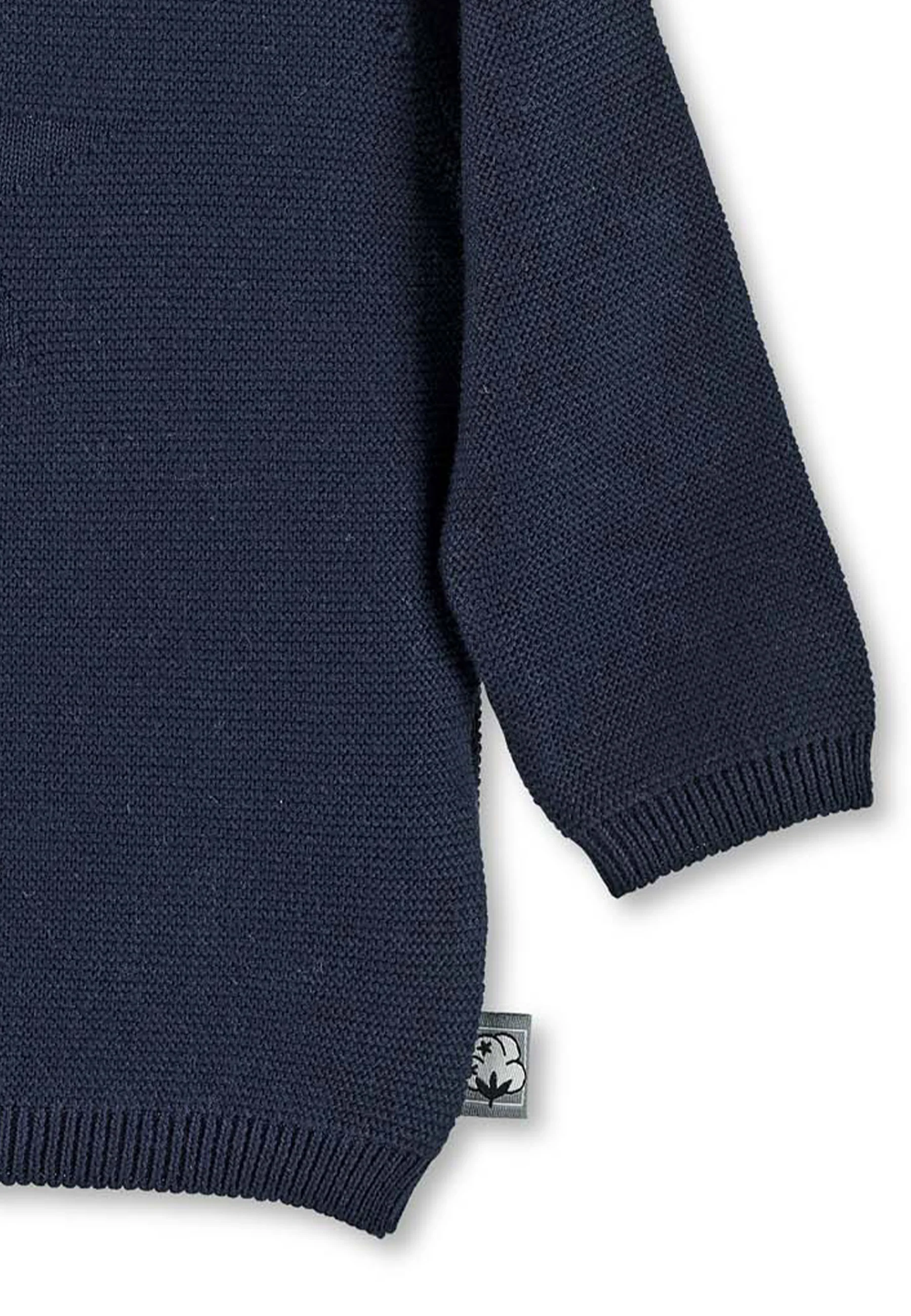 GOTS Strick-Pullover mit eingestricktem Stern