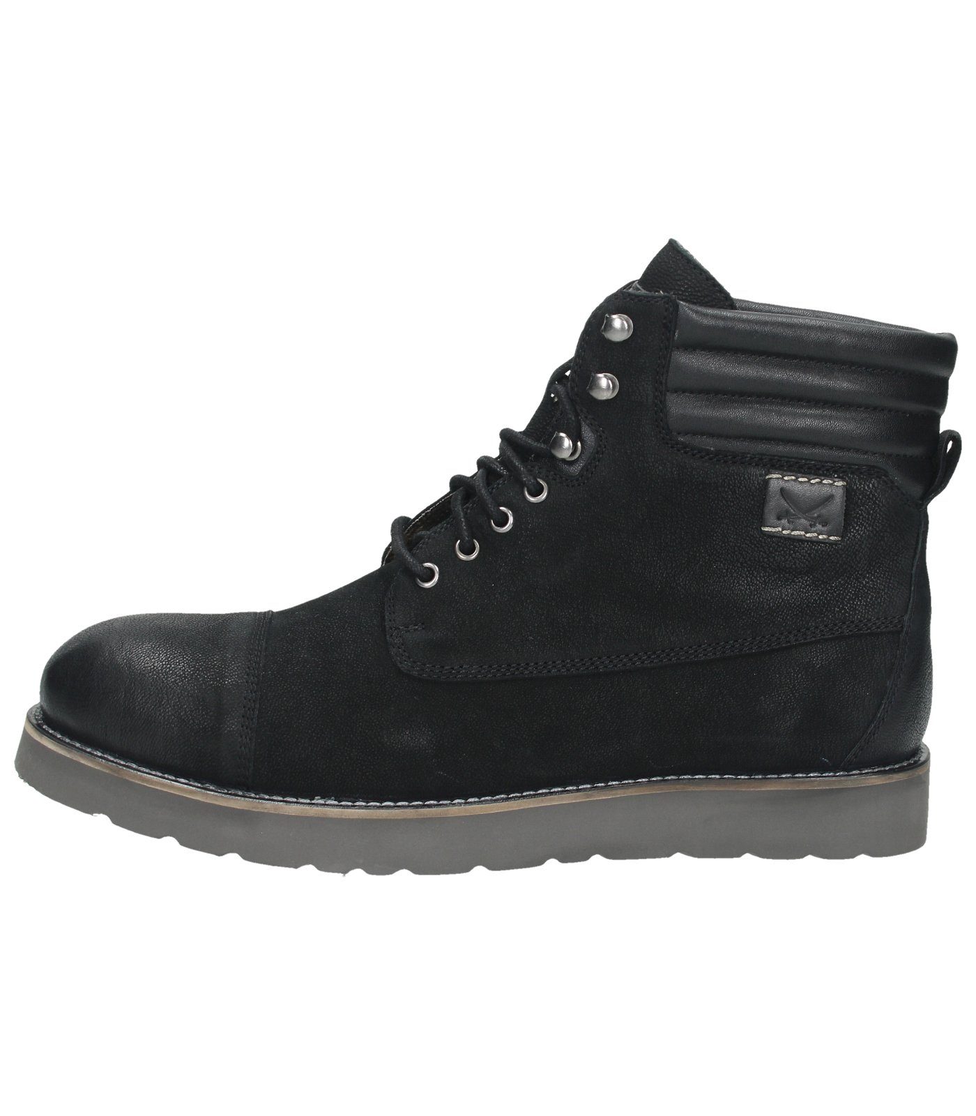 Sansibar Stiefelette Leder Schnürstiefelette