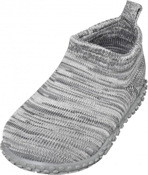 Playshoes ~ Hausschuh Strick ~ Grau
