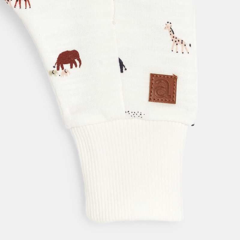 Combinaison bébé en molleton flammé beige Absorba
