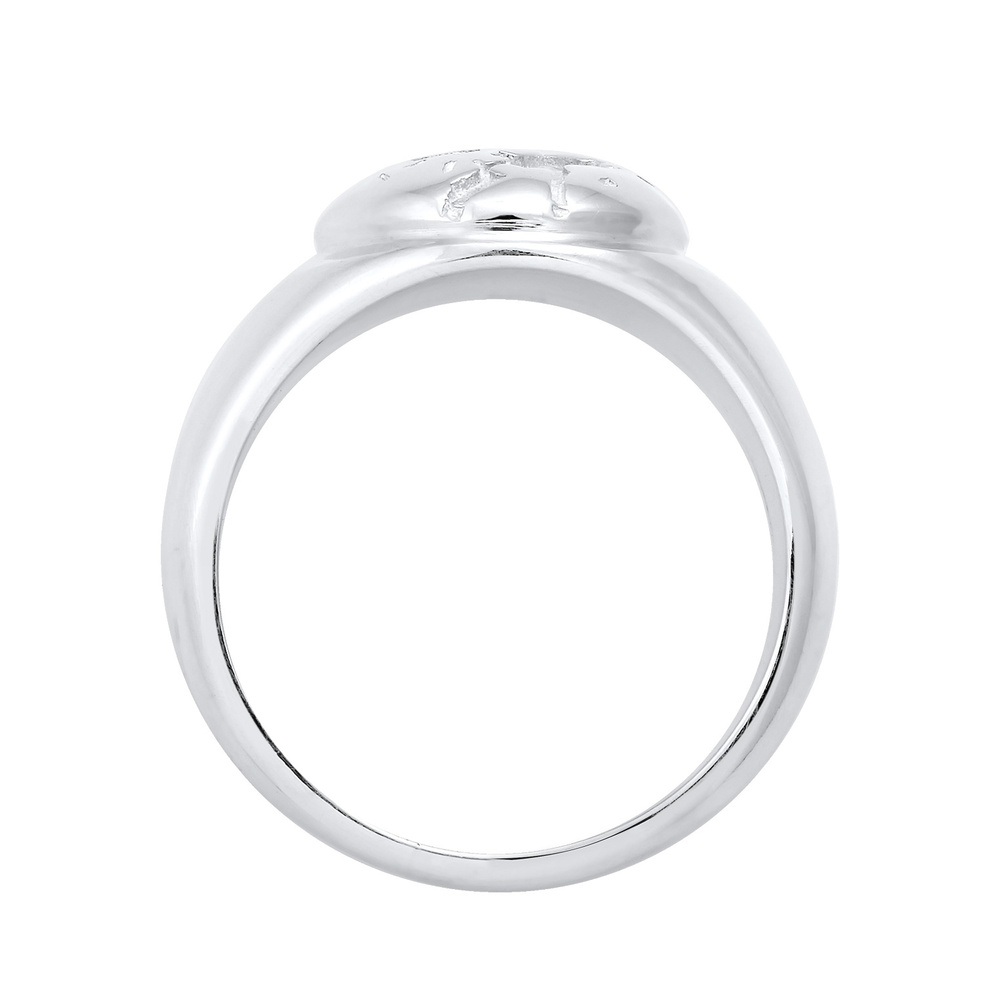 Elli Elli Bague Chevalière Globe Voyage Bague Femme - (925/1000) Argent Bague
