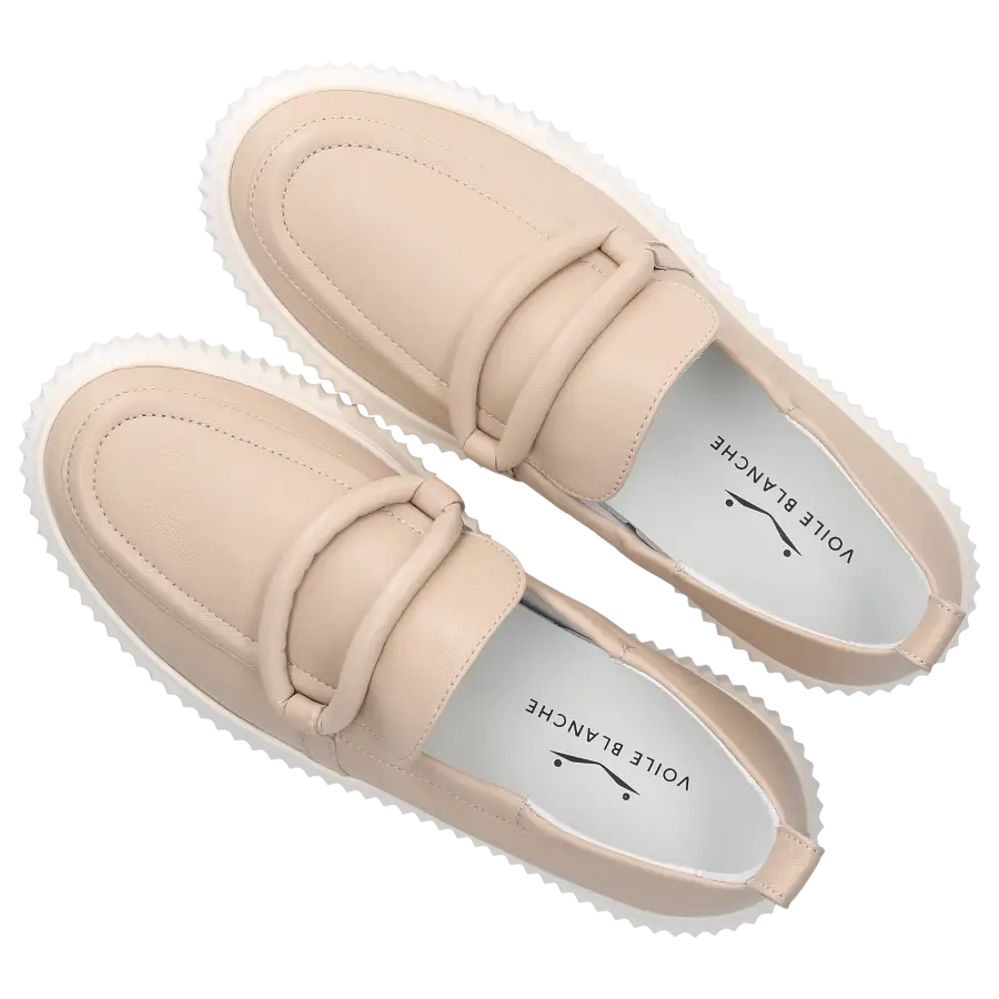 VOILE BLANCHE - Slip Ons CLAUDINE Nappaleder - beige