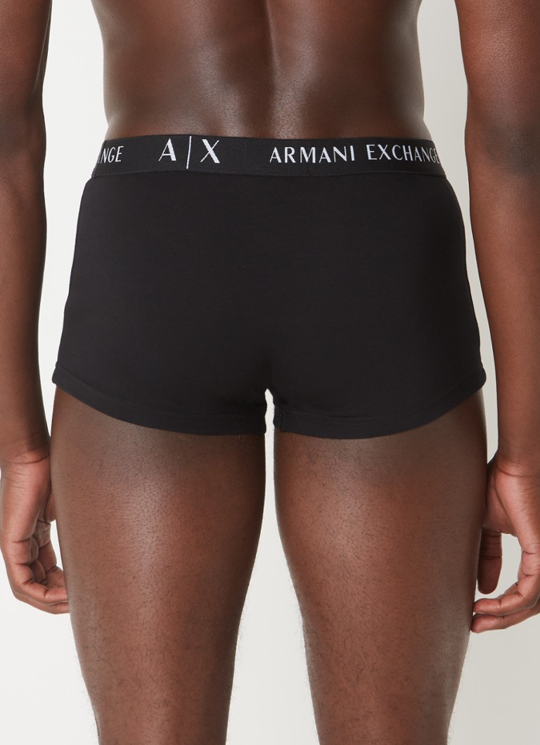 Boxer Armani Exchange con fascia logo, confezione da 2