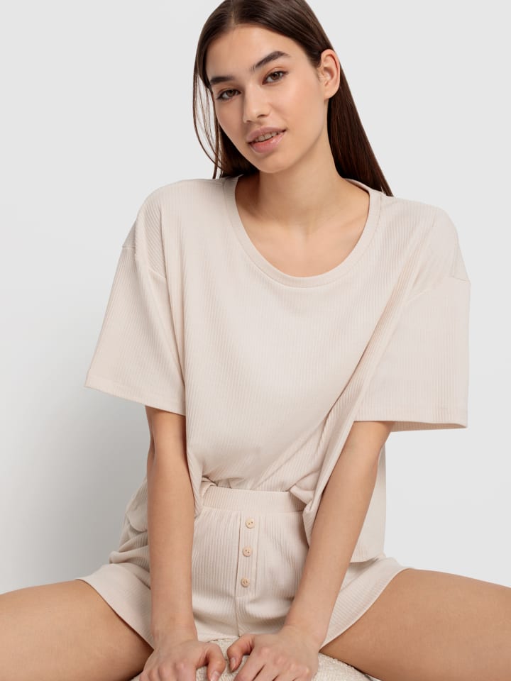 LSCN BY LASCANA Shorty in ecru günstig kaufen 44-46