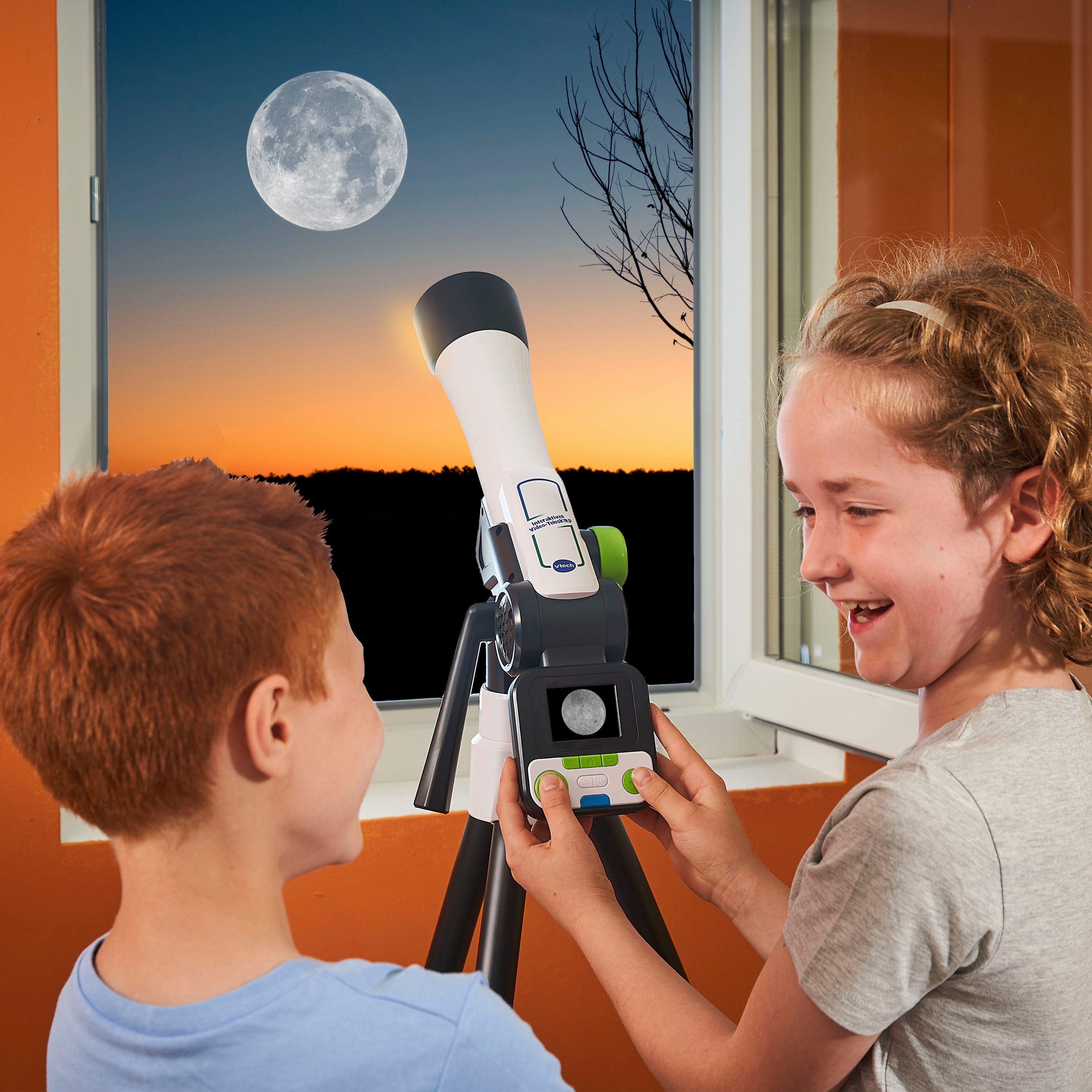 Vtech® Teleskop Interaktives Video-Teleskop für Kinder, mit NASA Lerninhalten und Spielen