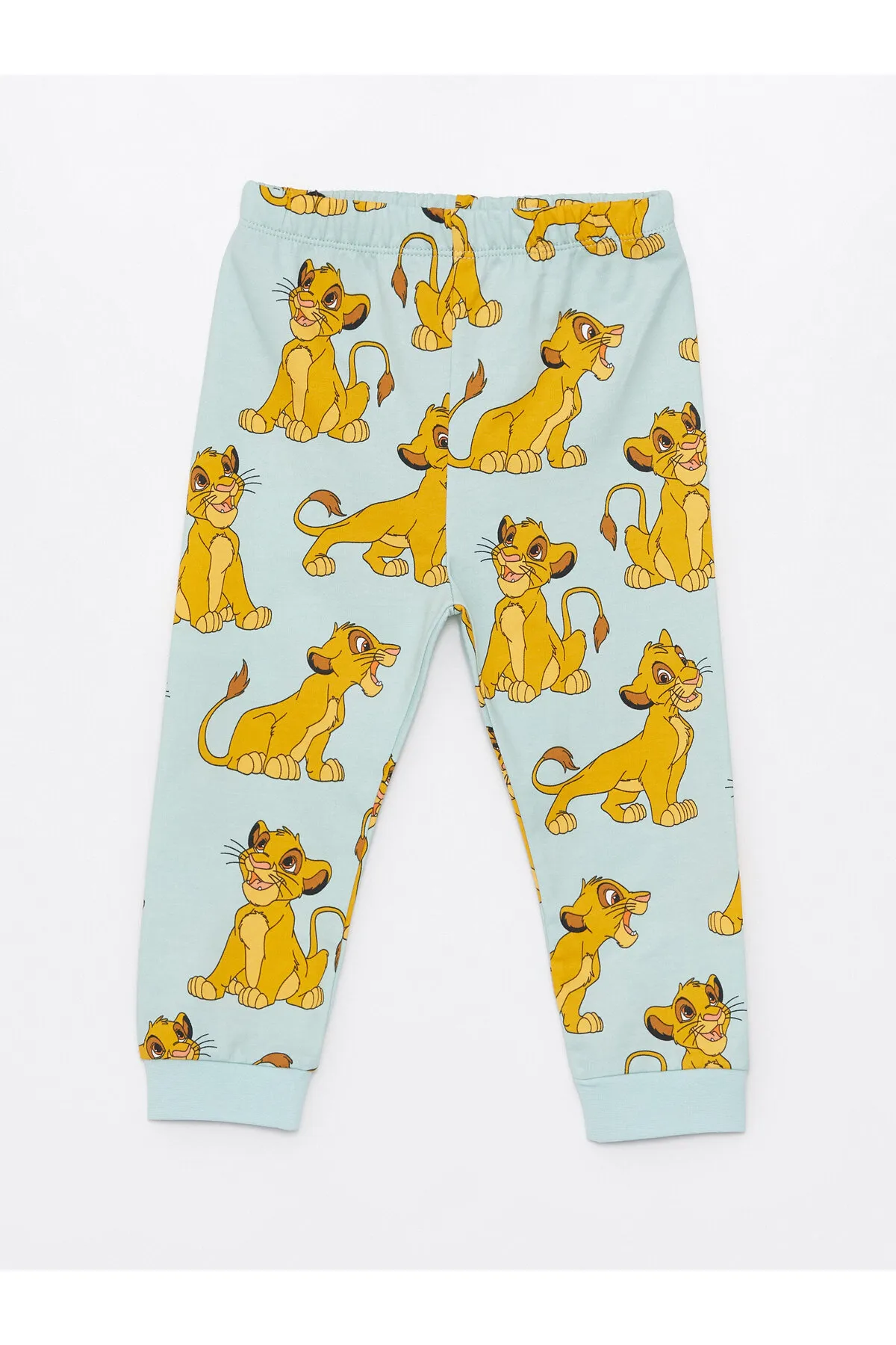 LC Waikiki  Langarm-Pyjama-Set für Jungen mit Rundhalsausschnitt, bedruckt mit dem König der Löwen