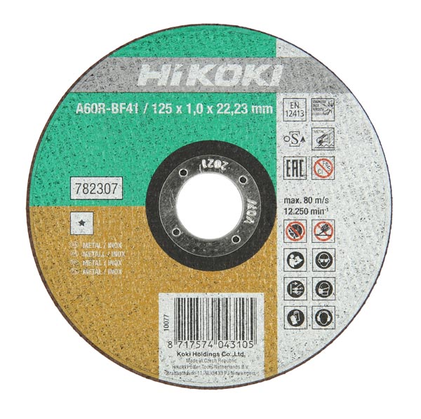 Příslušenství HiKOKI 782306 Řezný kotouč na nerezovou ocel/kov 115 x 1 mm