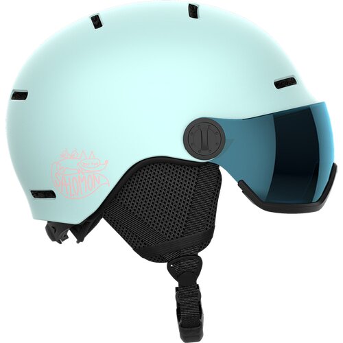 KINDER HELM HELMET ORKA VISOR BLEACH/UN FLS BLUE