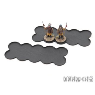 Movement Tray - Flat Bases - 25mm 10s Bar - Black (2)