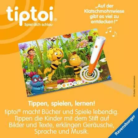 Kinderpuzzle ab 4 Jahren - tiptoi® Puzzle für kleine Entdecker: Die Biene Maja - 24 Teile